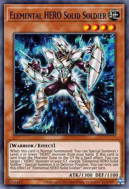 Elemental HERO Solid Soldier - TOCH-EN040 - Rare - 1st Edition