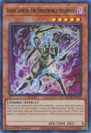 Ghost Lancer, the Underworld Spearman - BLMR-EN023 - Ultra Rare - 1st Edition
