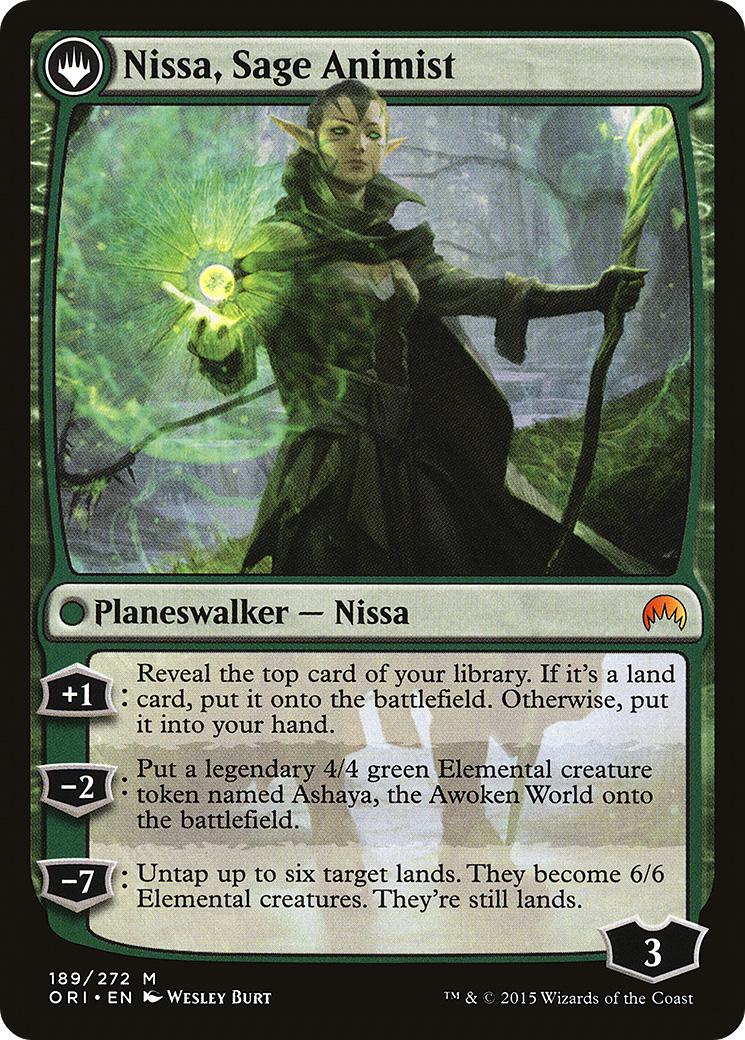 Nissa, Vastwood Seer // Nissa, Sage Animist [ORI-189] [The List] [Non-Foil]