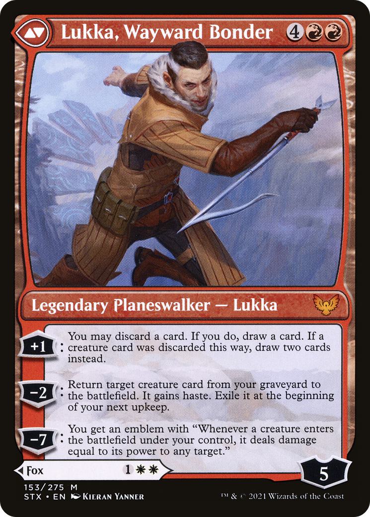 Mila, Crafty Companion // Lukka, Wayward Bonder [STX-153] [The List] [Non-Foil]