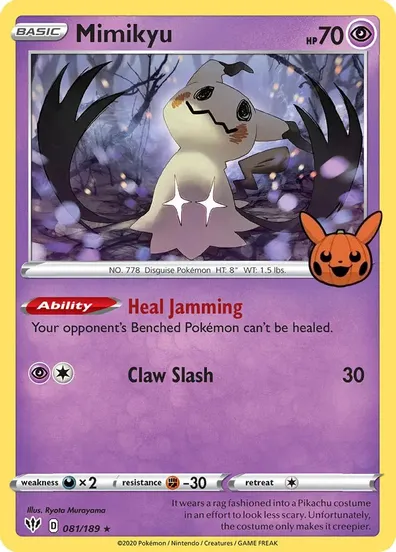 Mimikyu - 081/189 - Promo [Trick or Trade BOOster] [swsh3msp-081] [Holo]