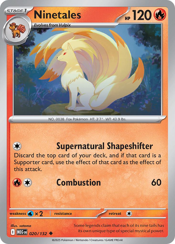 Ninetales - 020/132 - Uncommon [me01-020] [Non-Holo]