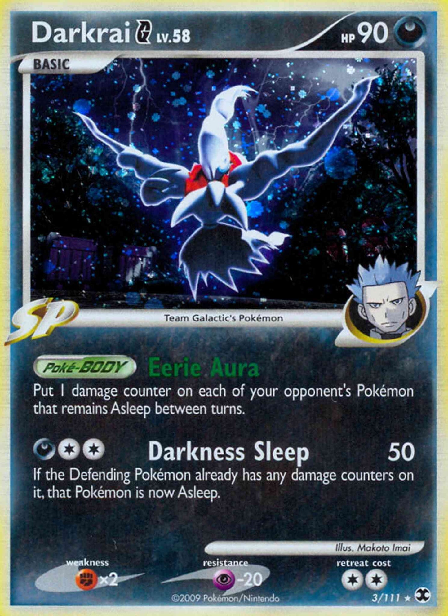Darkrai G - 3/111 - Rare Holo [pl2-3] [Holo]