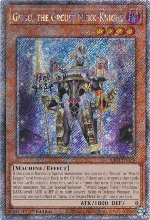 Girsu, the Orcust Mekk-Knight - RA03-EN026 - Platinum Secret Rare - 1st Edition