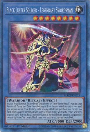 Black Luster Soldier - Legendary Swordsman - MAZE-EN011 - Collector's Rare - 1st Edition
