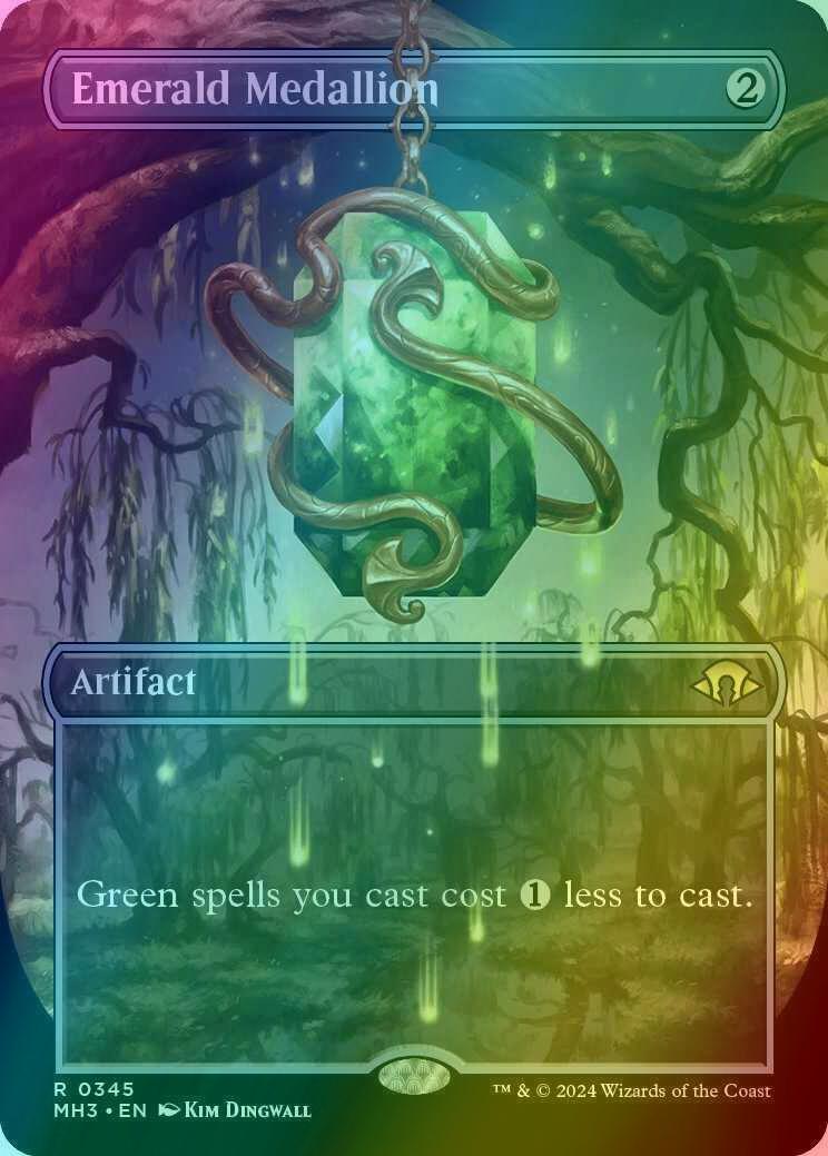 Emerald Medallion [345] [Borderless] [Frame Break] [Modern Horizons 3] [Foil]