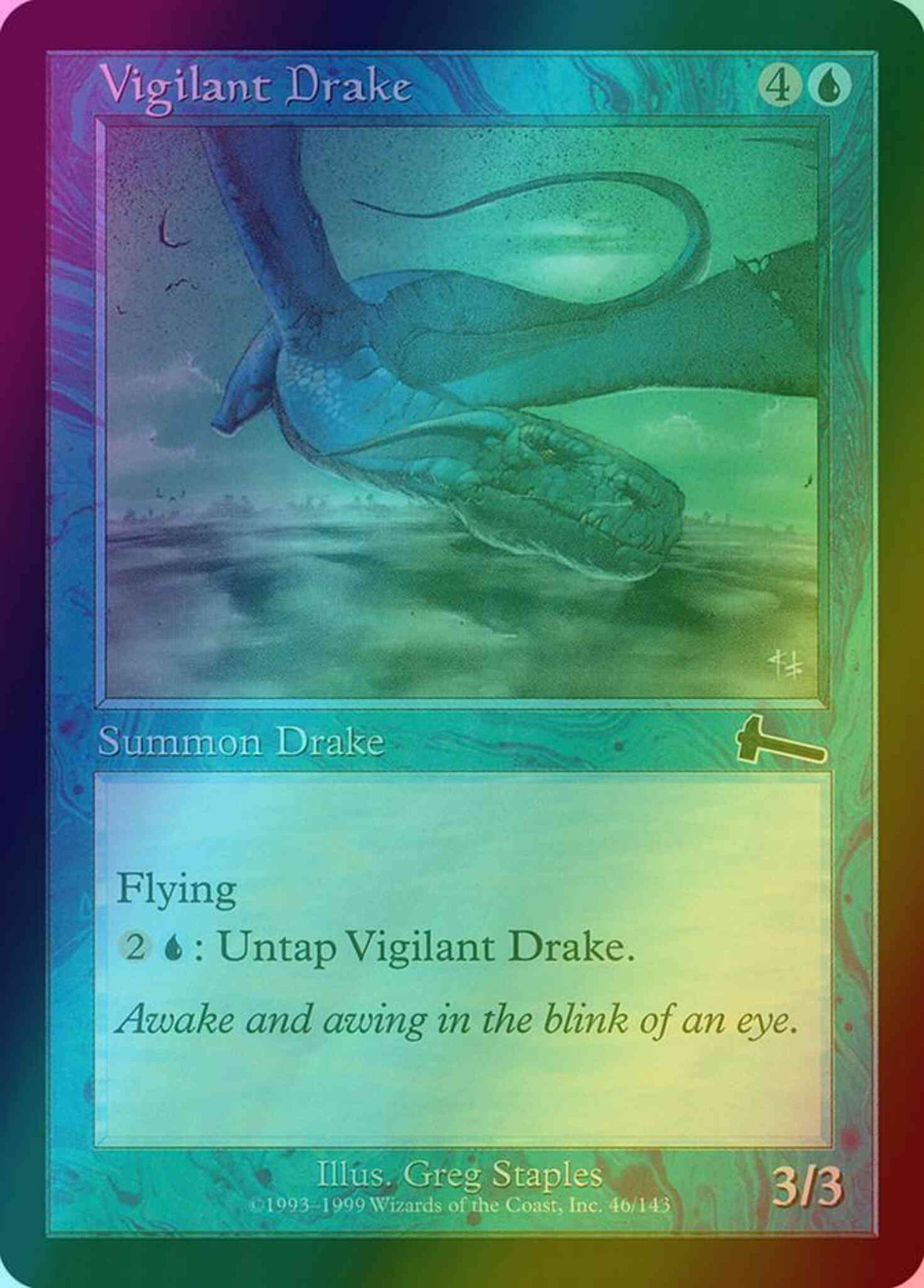 Vigilant Drake [46] [Urza's Legacy] [Foil]