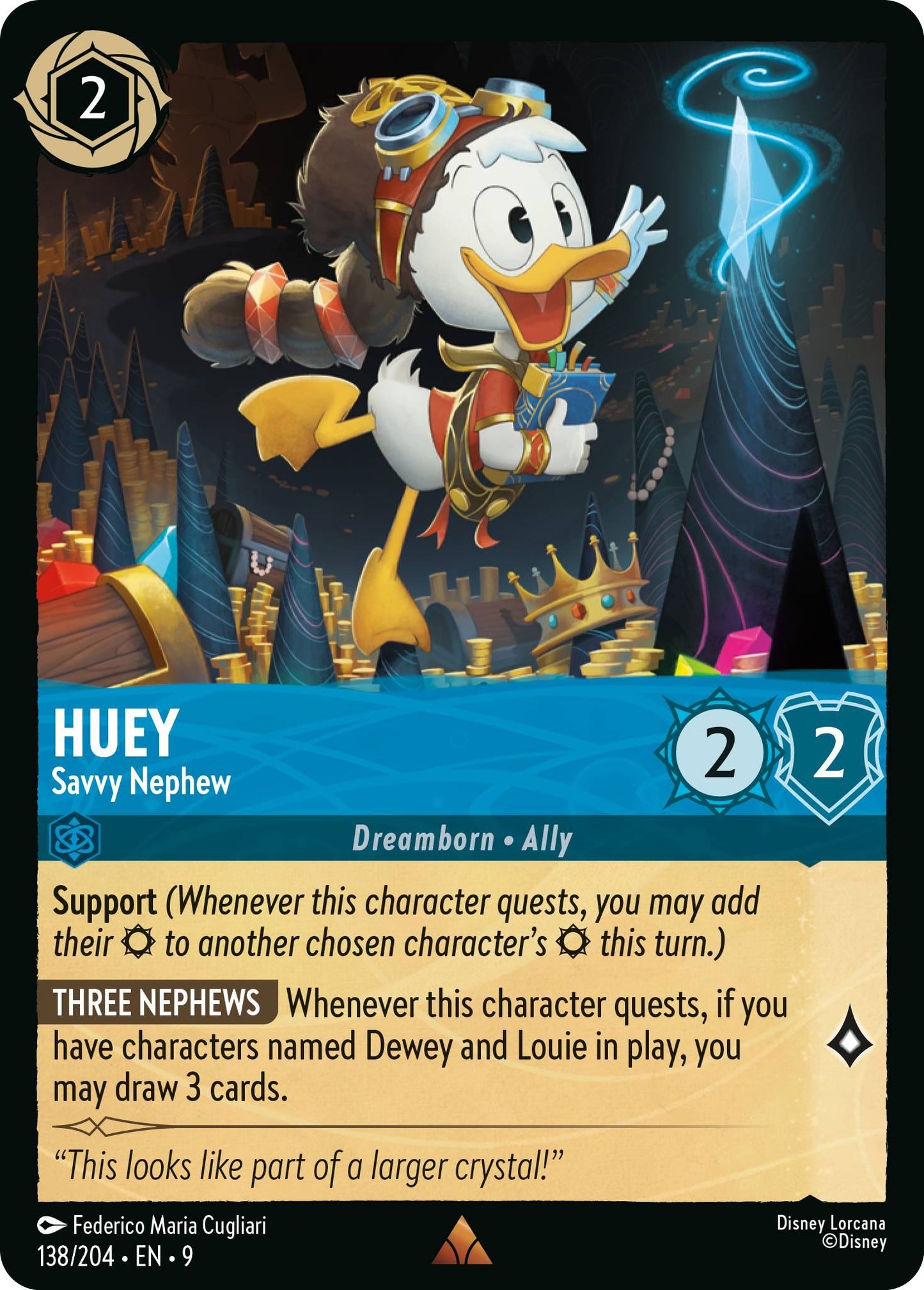 Huey - Savvy Nephew - 138/204 [Fabled] [Non-Foil]