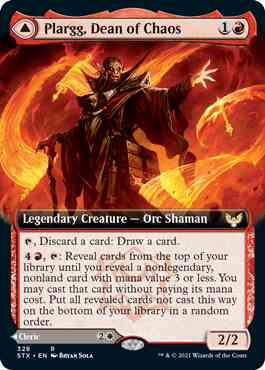 Plargg, Dean of Chaos // Augusta, Dean of Order [328] [Extended Art] [Strixhaven: School of Mages] [Non-Foil]