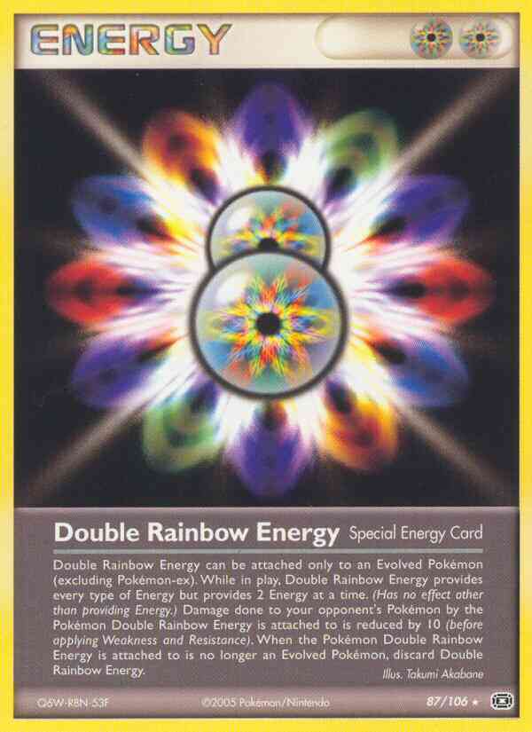 Double Rainbow Energy - 87/106 - Rare [ex9-87] [Non-Holo]