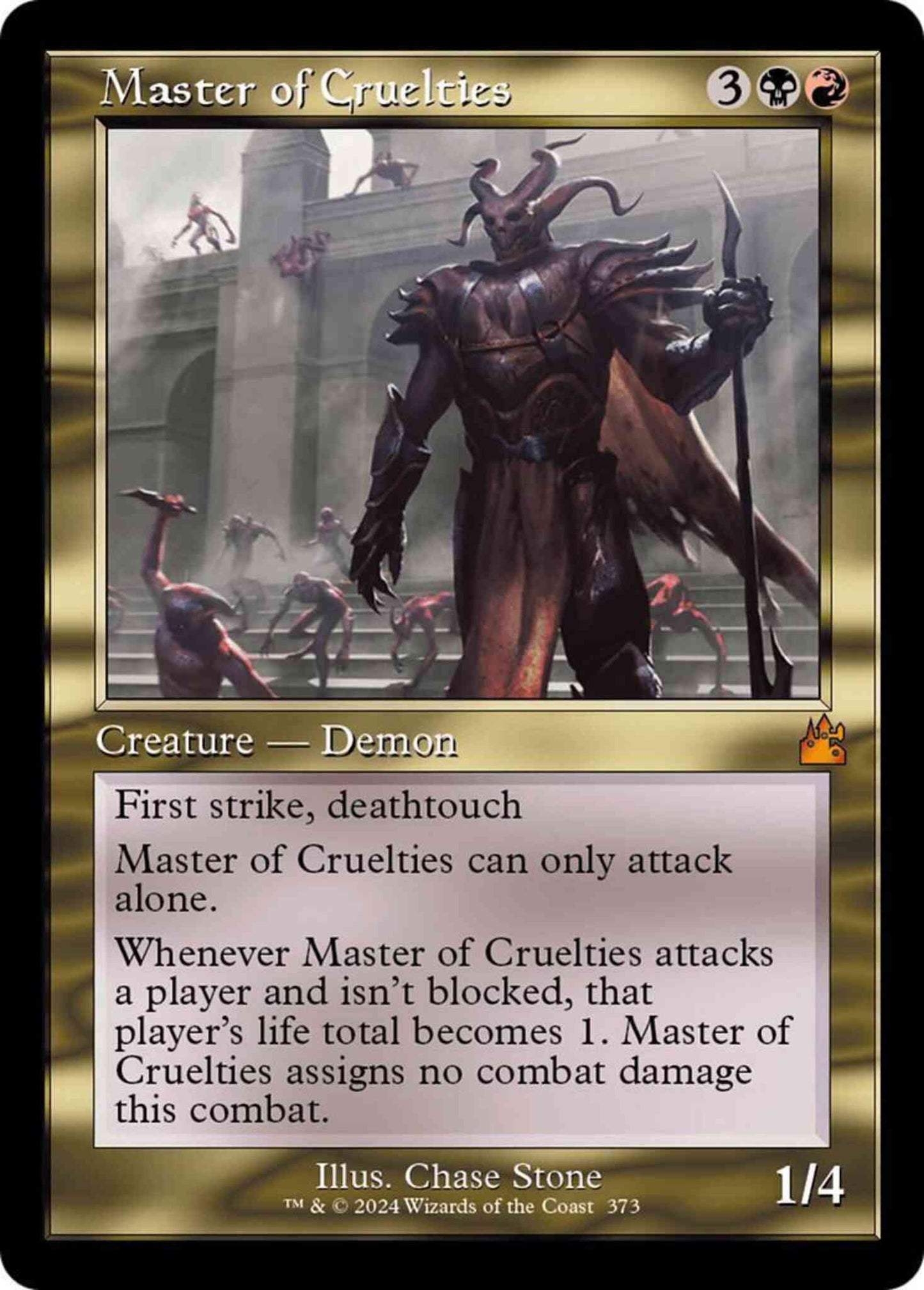 Master of Cruelties [373] [Retro Frame] [Ravnica Remastered] [Non-Foil]