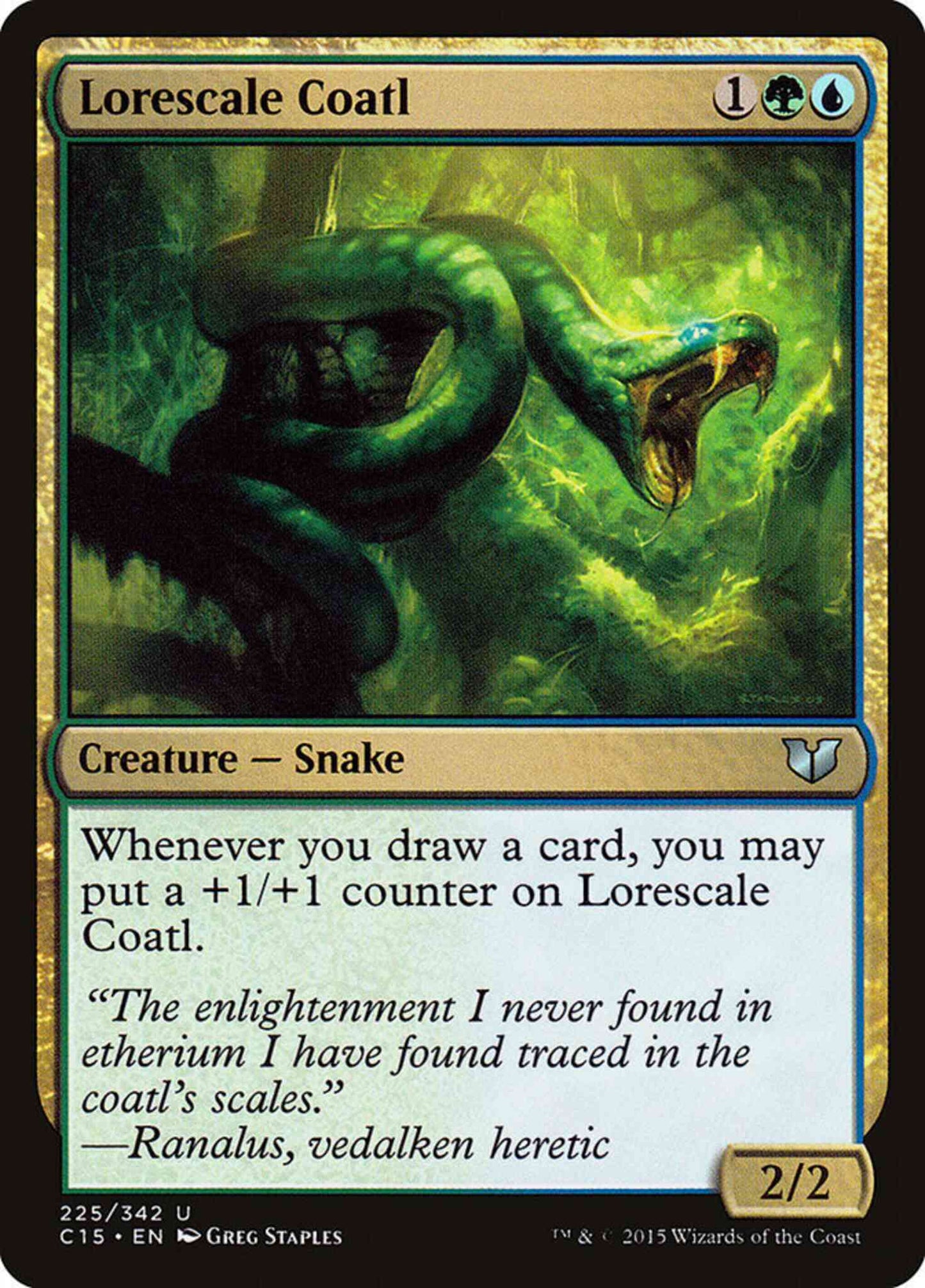 Lorescale Coatl [225] [Commander 2015] [Non-Foil]
