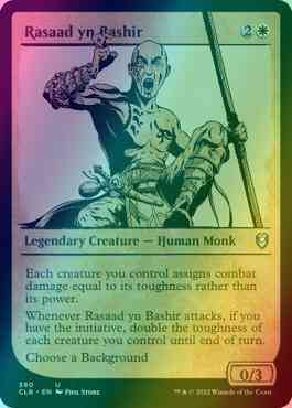 Rasaad yn Bashir [380] [Rulebook Showcase] [Commander Legends: Battle for Baldur's Gate] [Foil]