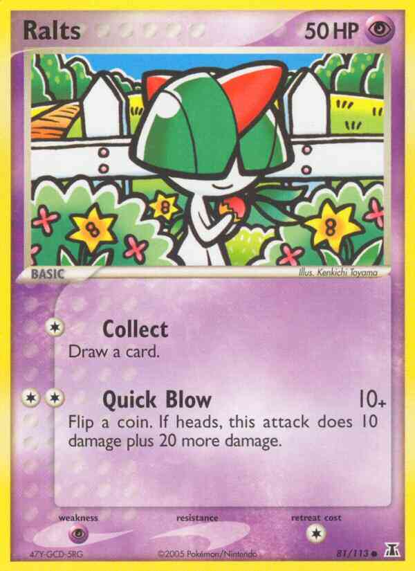 Ralts - 81/113 - Common [ex11-81] [Reverse Holo]