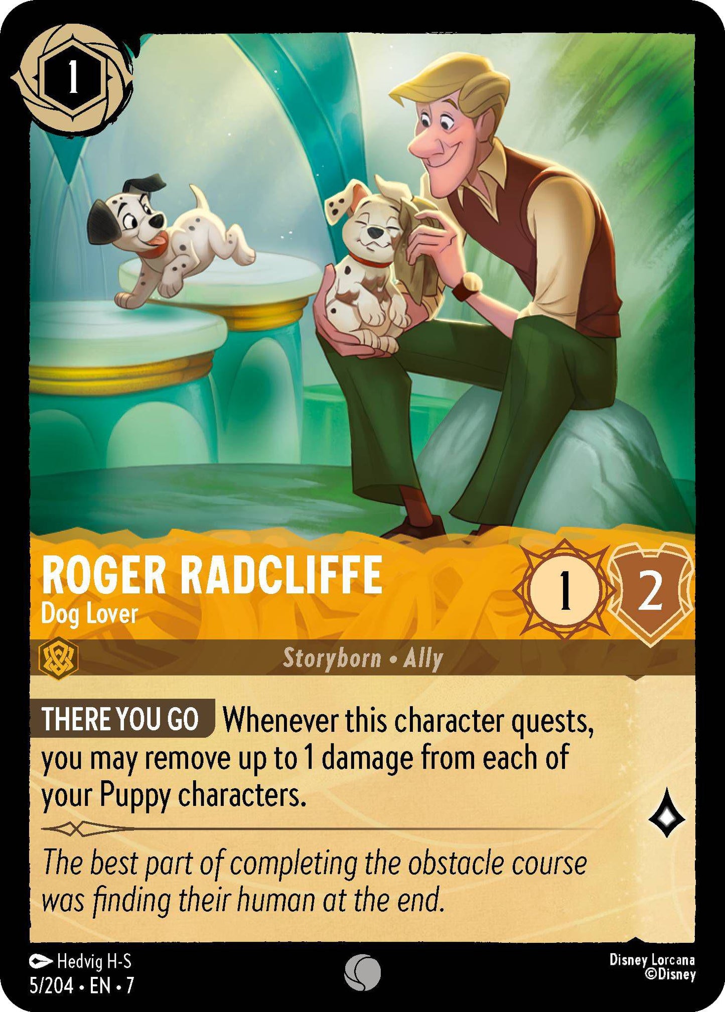 Roger Radcliffe - Dog Lover - 5/204 [Archazia's Island] [Non-Foil]