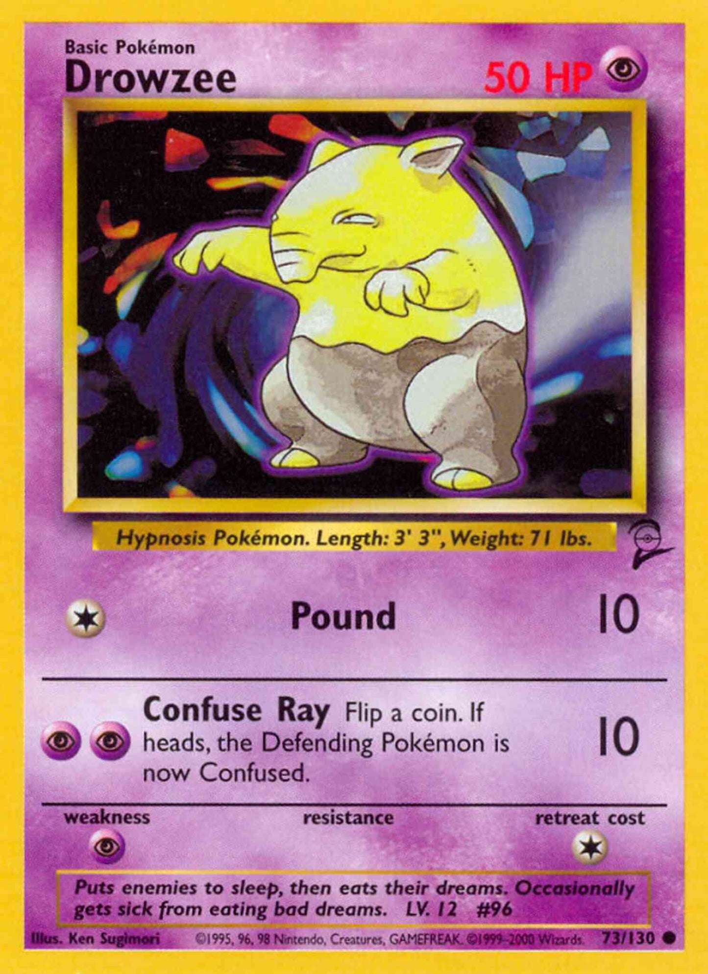 Drowzee - 73/130 - Common [base4-73] [Non-Holo]