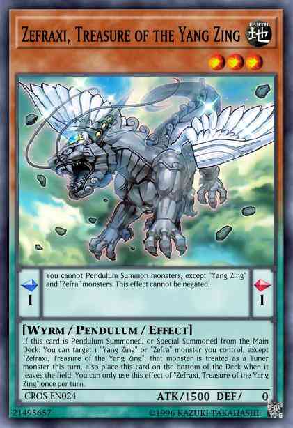 Zefraxi, Treasure of the Yang Zing - CROS-EN024 - Ultra Rare - 1st Edition