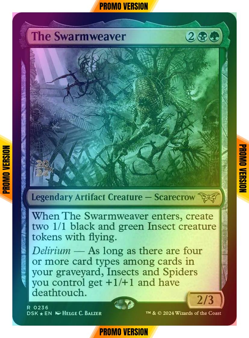 The Swarmweaver [236s] [Prerelease] [Duskmourn: House of Horror: Promos] [Foil]