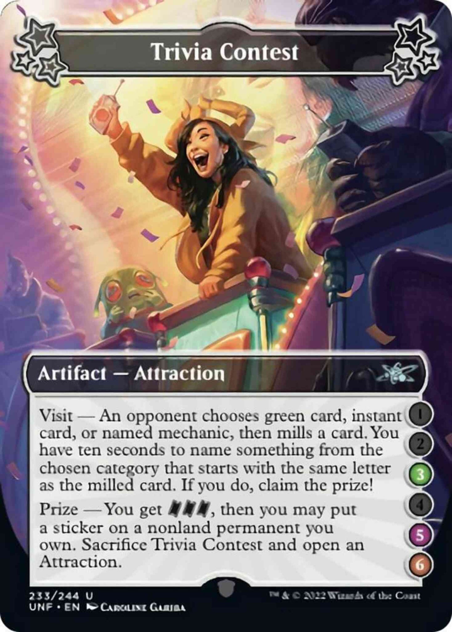 Trivia Contest (3/5/6) [233e] [Borderless] [Unfinity] [Non-Foil]