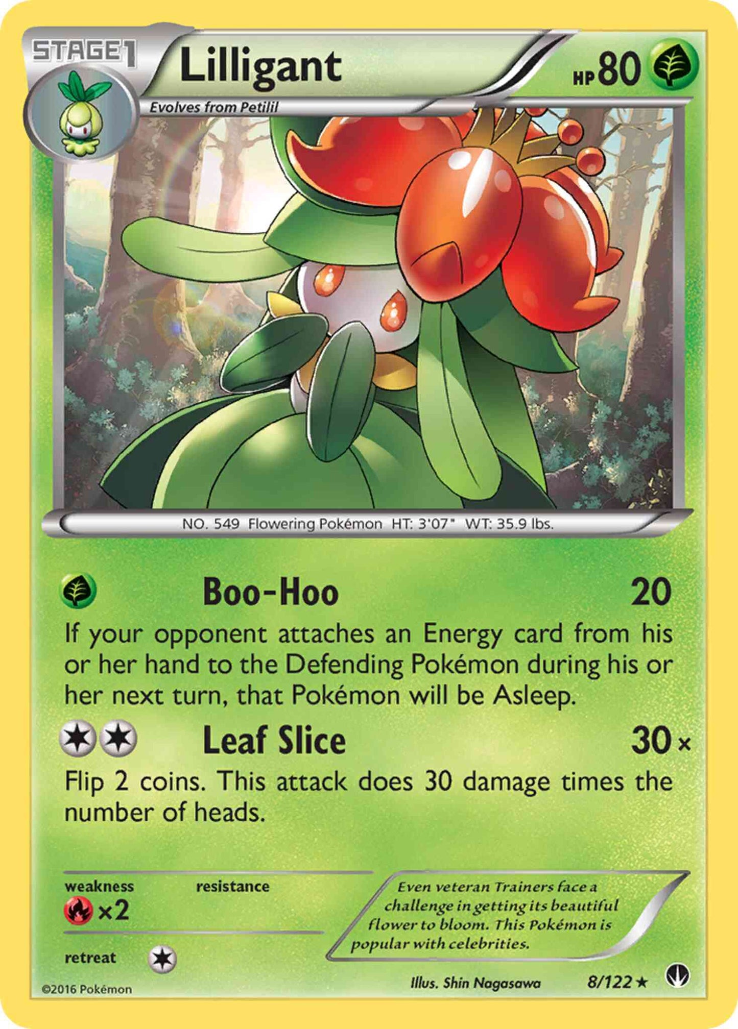 Lilligant - 8/122 - Rare [xy9-8] [Non-Holo]