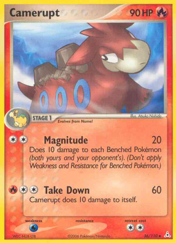 Camerupt - 36/110 - Uncommon [ex13-36] [Reverse Holo]