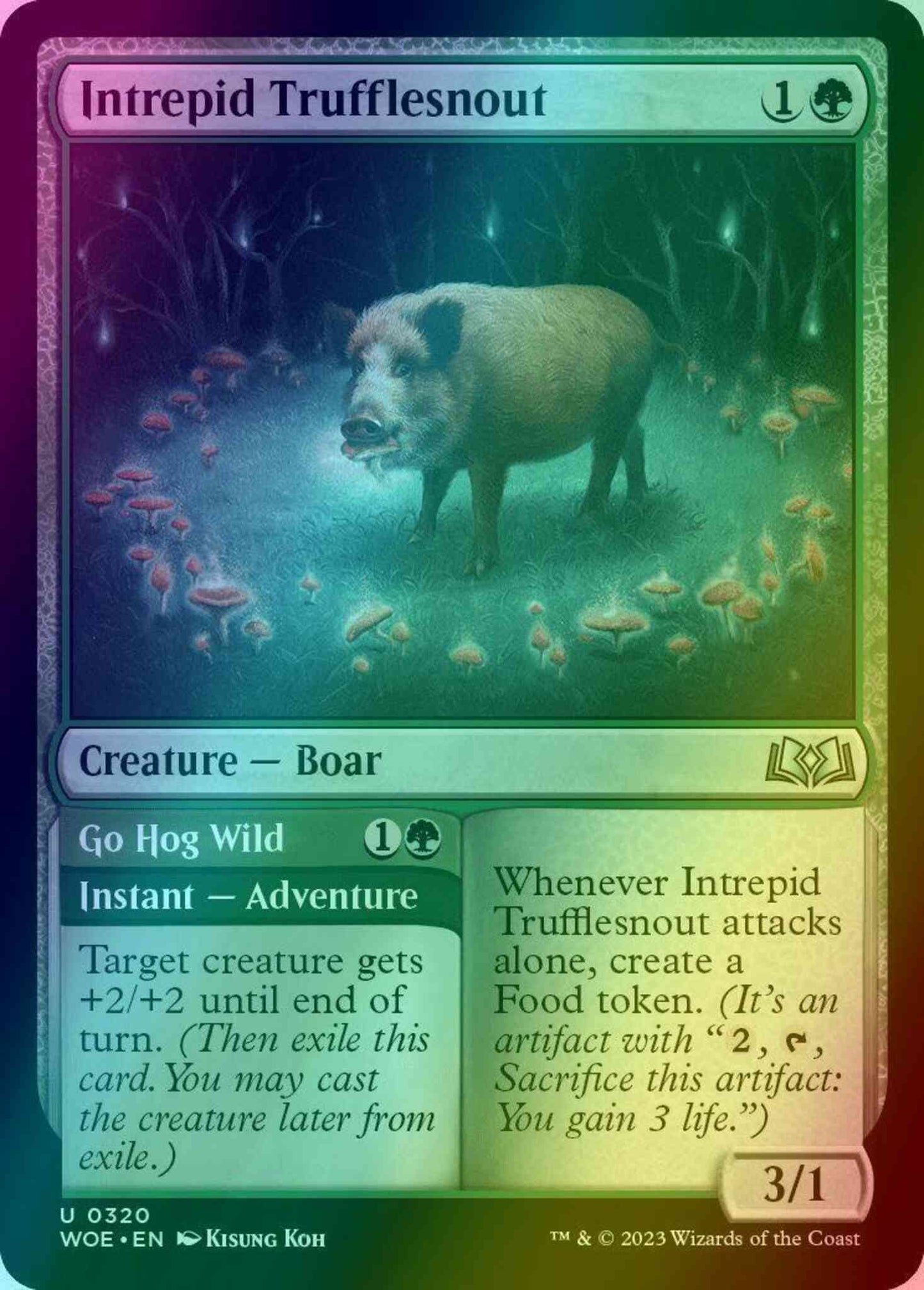 Intrepid Trufflesnout // Go Hog Wild [320] [Jumpstart Exclusive] [Wilds of Eldraine] [Foil]