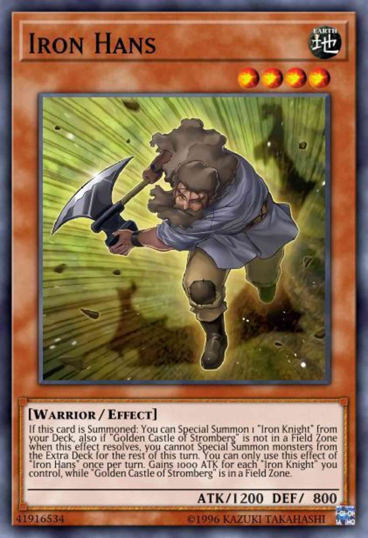 Iron Hans - BLRR-EN006 - Ultra Rare - 1st Edition