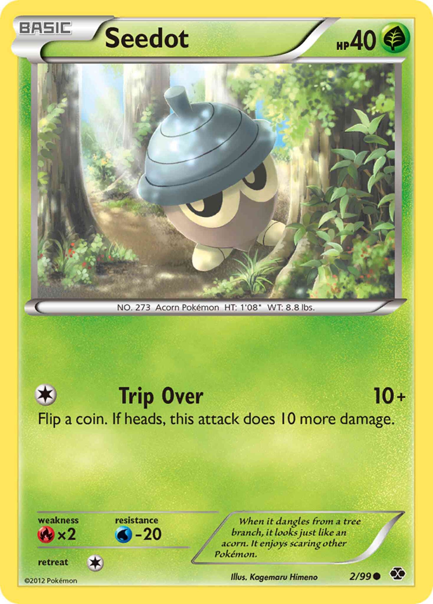 Seedot - 2/99 - Common [bw4-2] [Non-Holo]