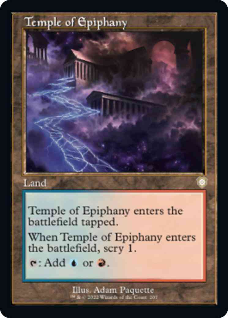 Temple of Epiphany [207] [Retro Frame] [The Brothers' War: Commander] [Non-Foil]