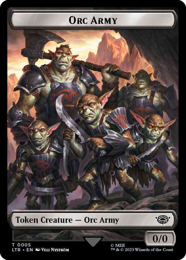 Orc Army Token [05] [The Lord of the Rings: Tales of Middle-earth: Tokens] [Non-Foil]