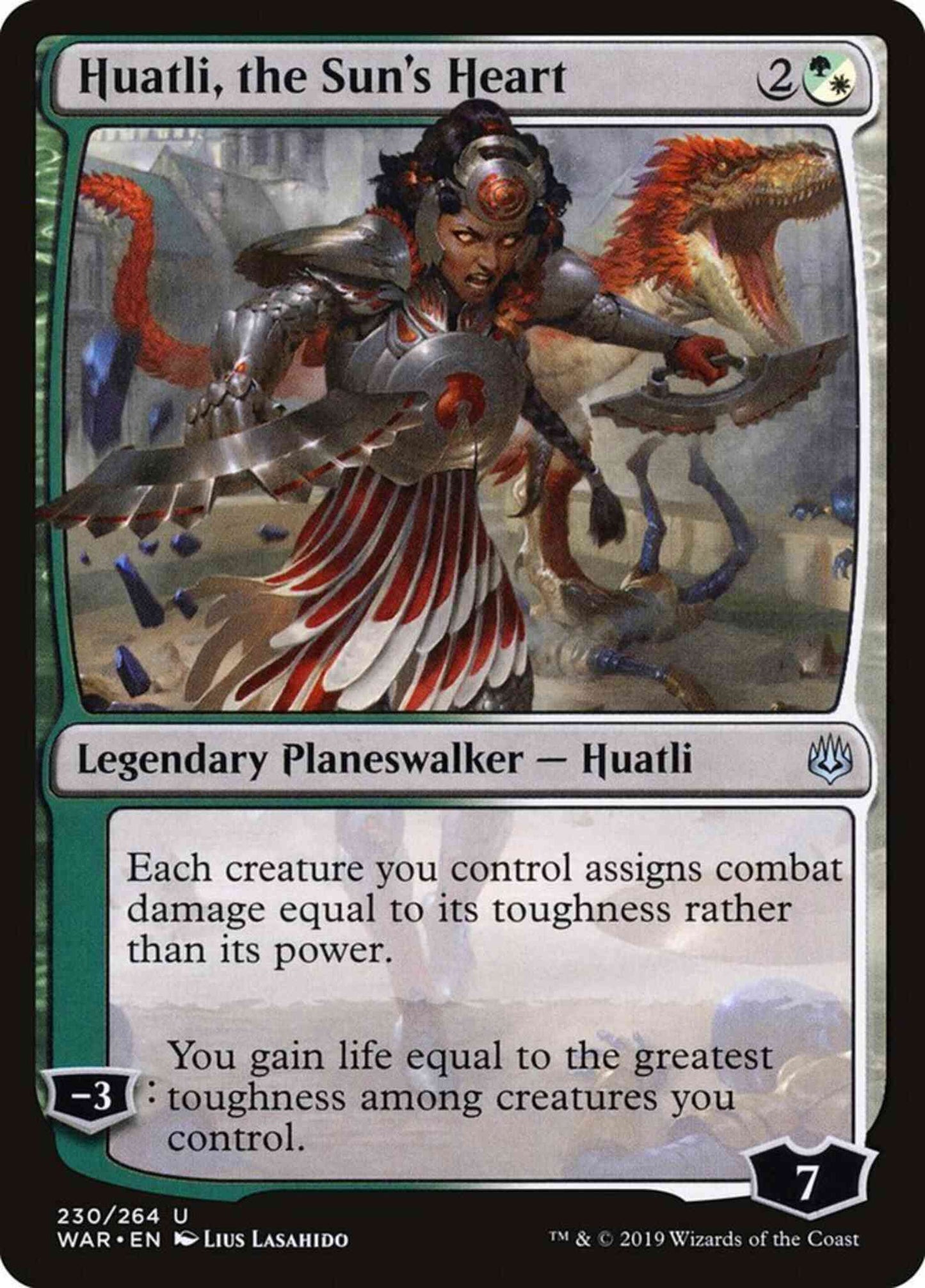 Huatli, the Sun's Heart [230] [War of the Spark] [Non-Foil]