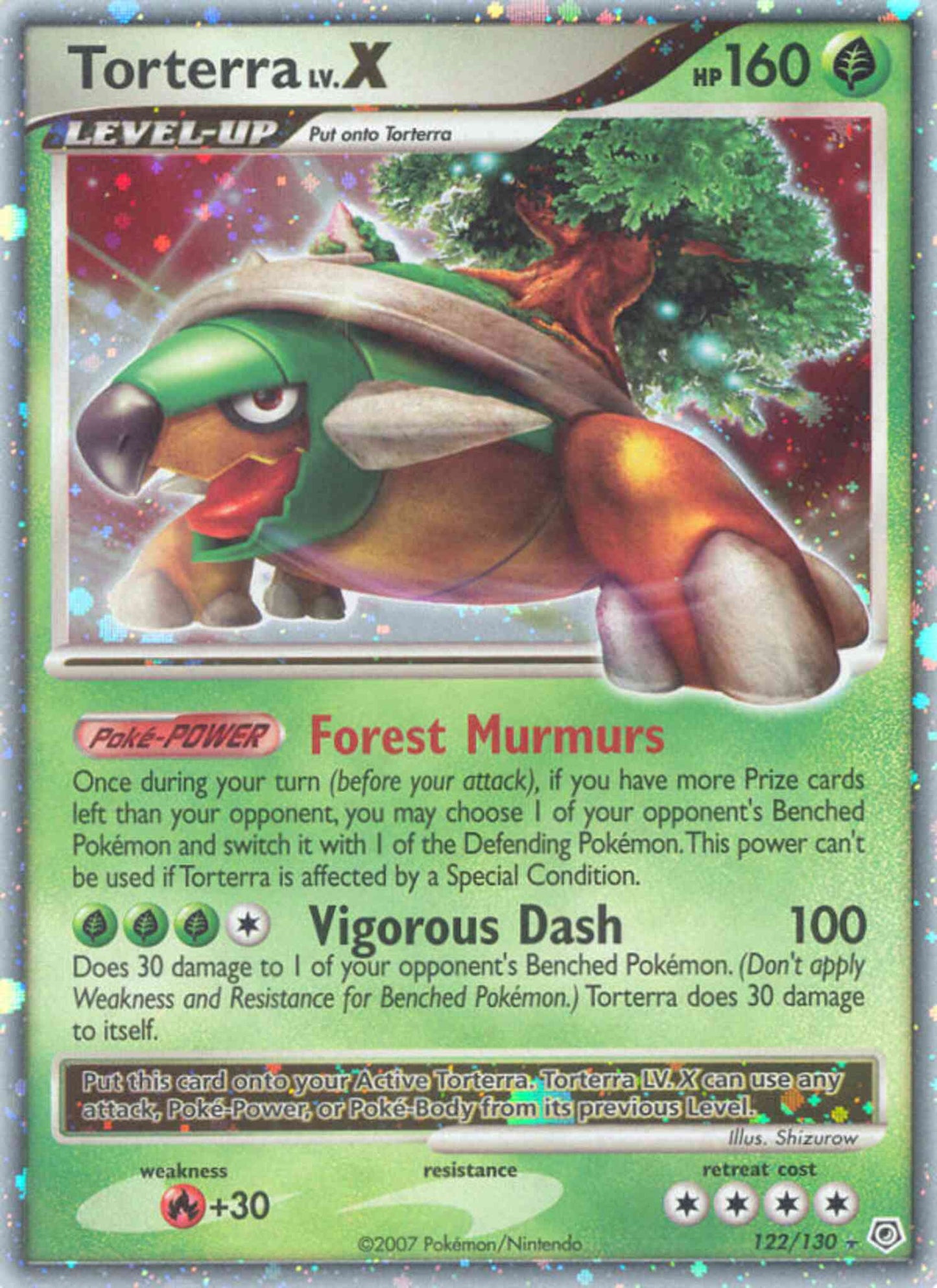 Torterra - 122/130 - Rare Holo Lv.X [dp1-122] [Ultra]