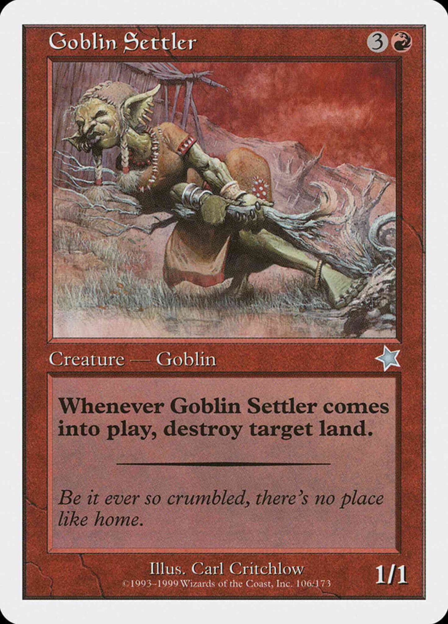 Goblin Settler [106] [Starter 1999] [Non-Foil]