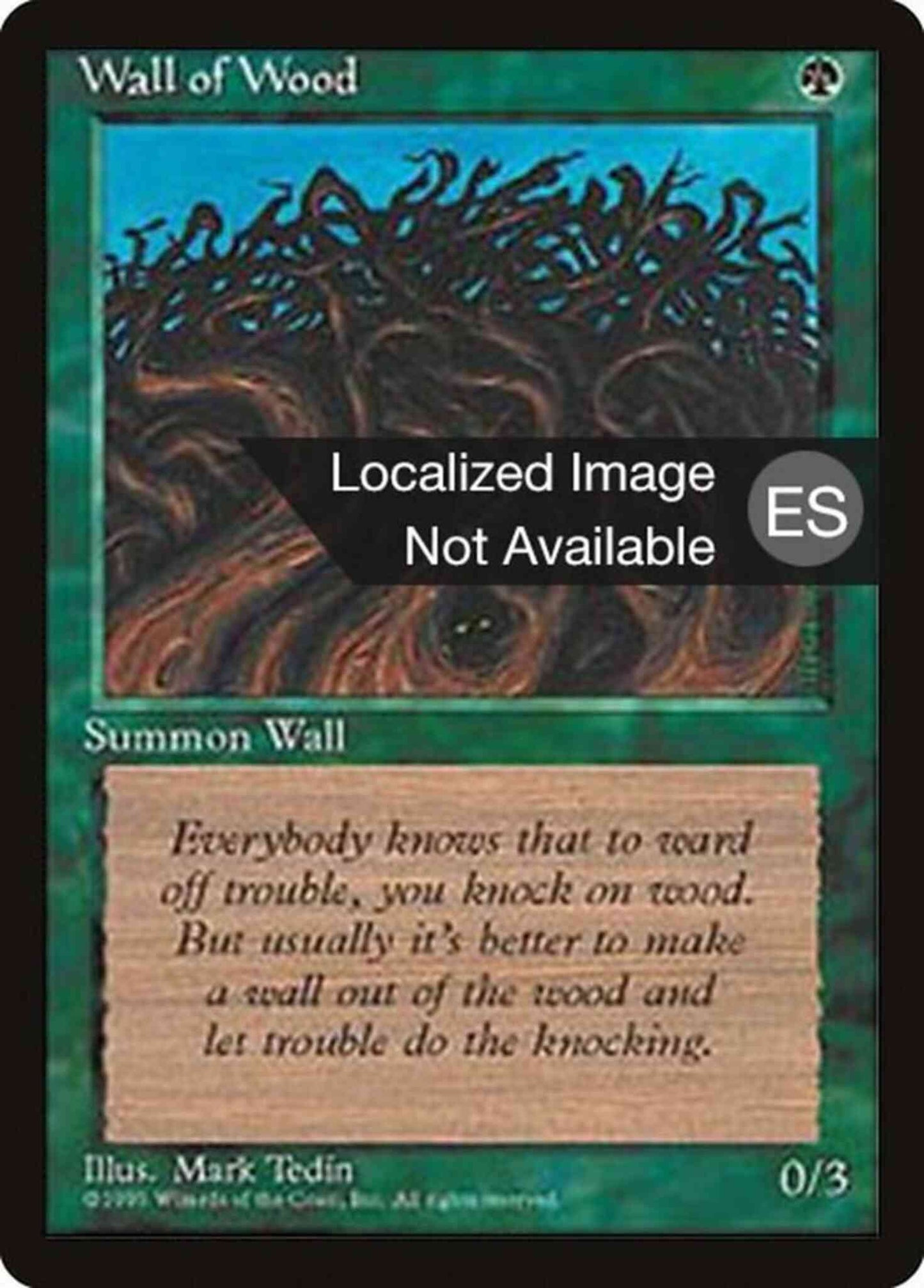 Wall of Wood - Spanish [284] [Fourth Edition Black Border: Spanish] [Non-Foil]