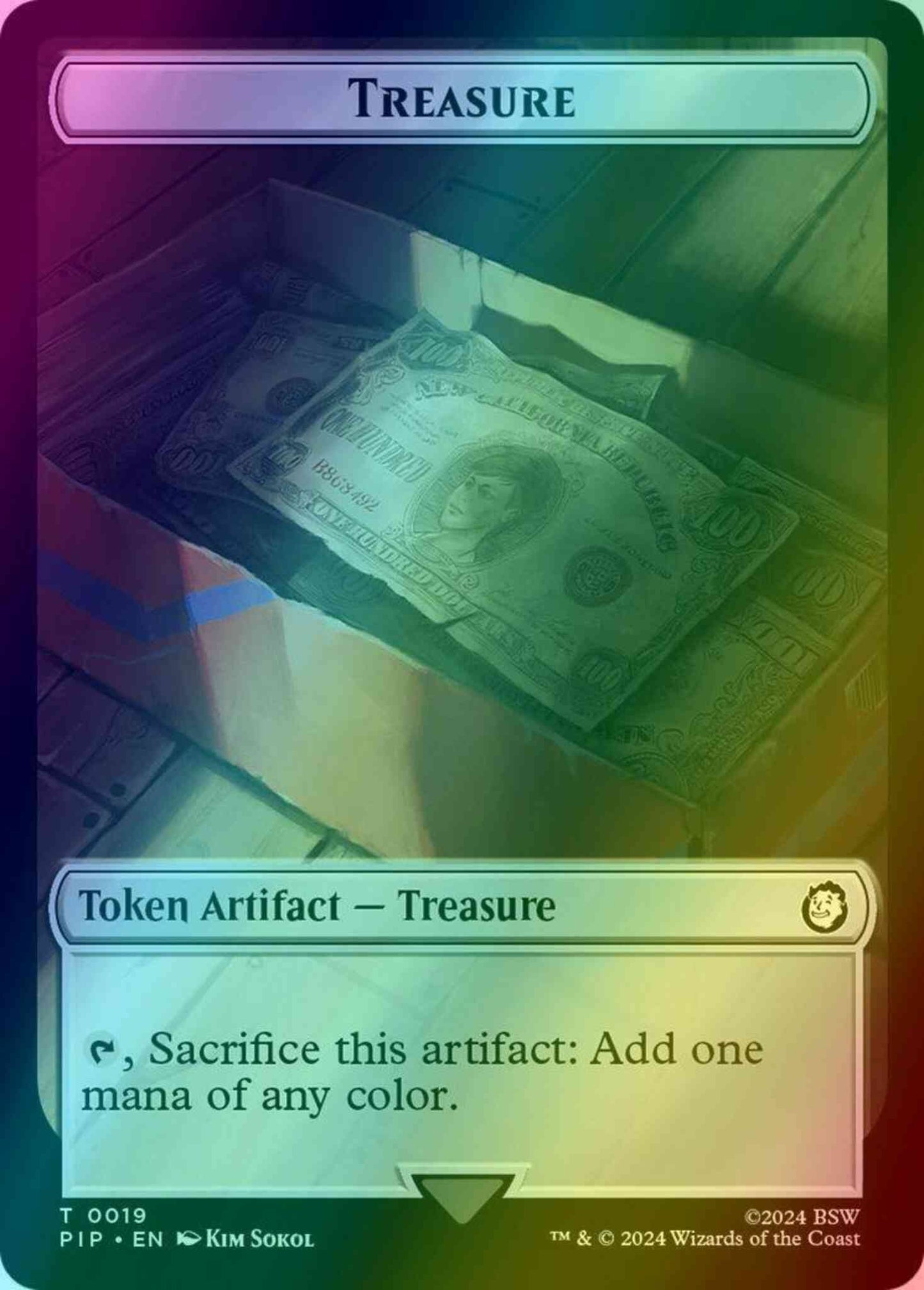 Treasure Token (19) // Wasteland Survival Guide Token (20) [Fallout: Tokens] [Foil]