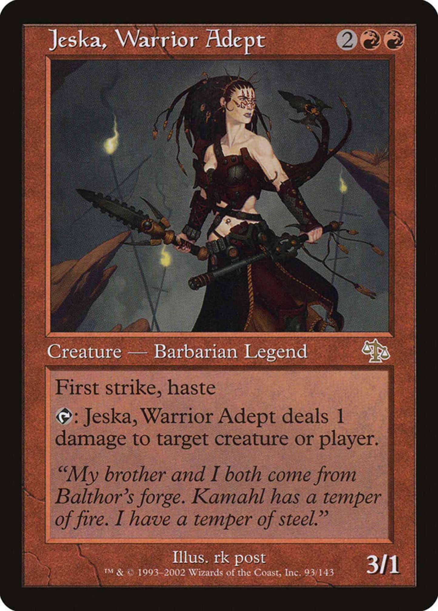 Jeska, Warrior Adept [93] [Judgment] [Non-Foil]