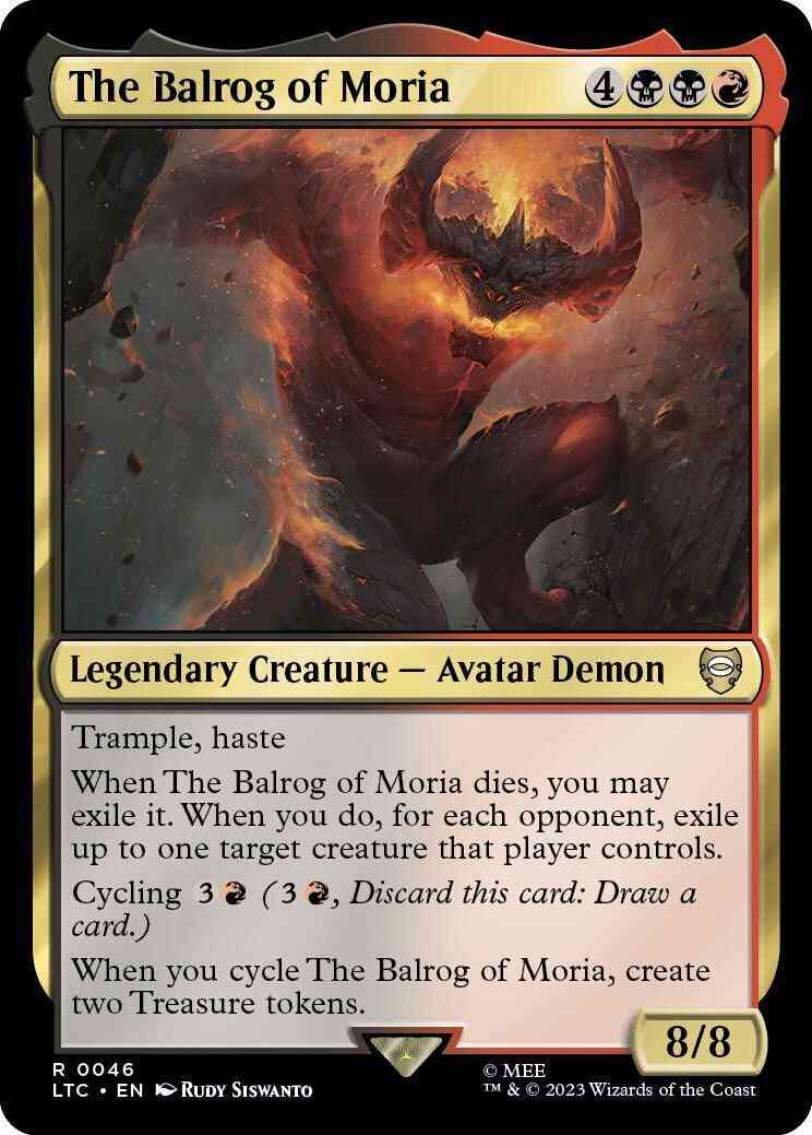 The Balrog of Moria [46] [The Lord of the Rings: Tales of Middle-earth: Commander] [Non-Foil]