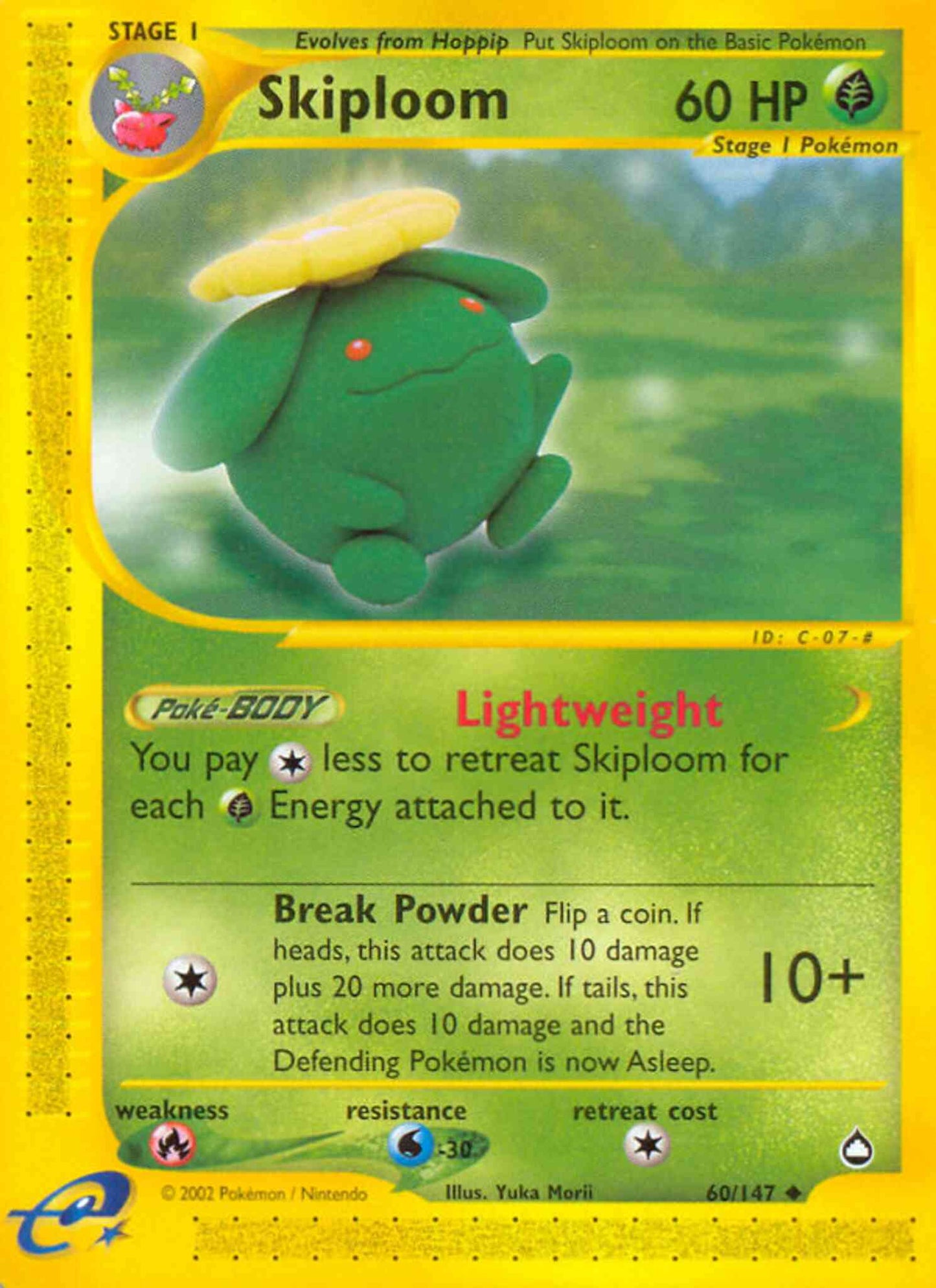 Skiploom - 60/147 - Uncommon [ecard2-60] [Non-Holo]