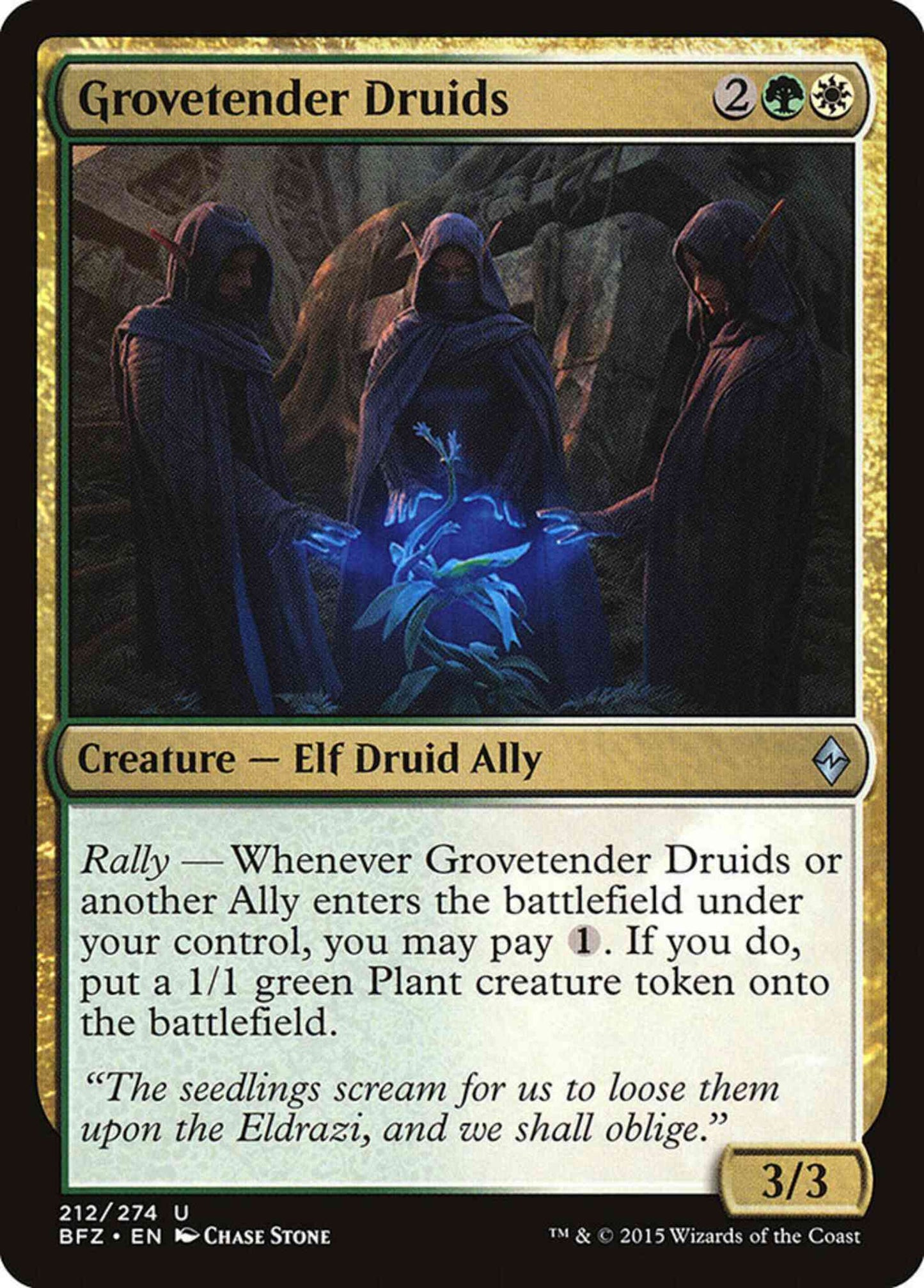 Grovetender Druids [212] [Battle for Zendikar] [Non-Foil]