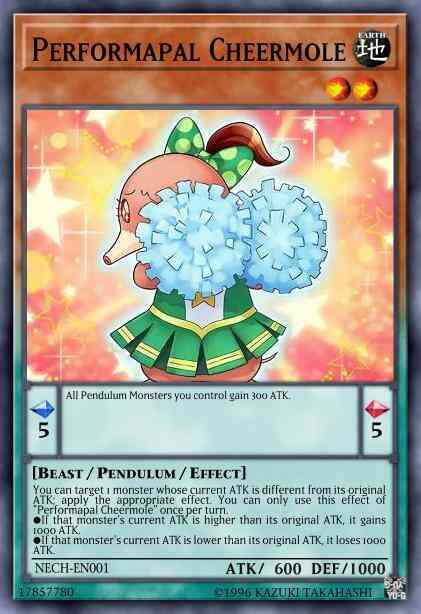 Performapal Cheermole - NECH-EN001 - Rare - Unlimited