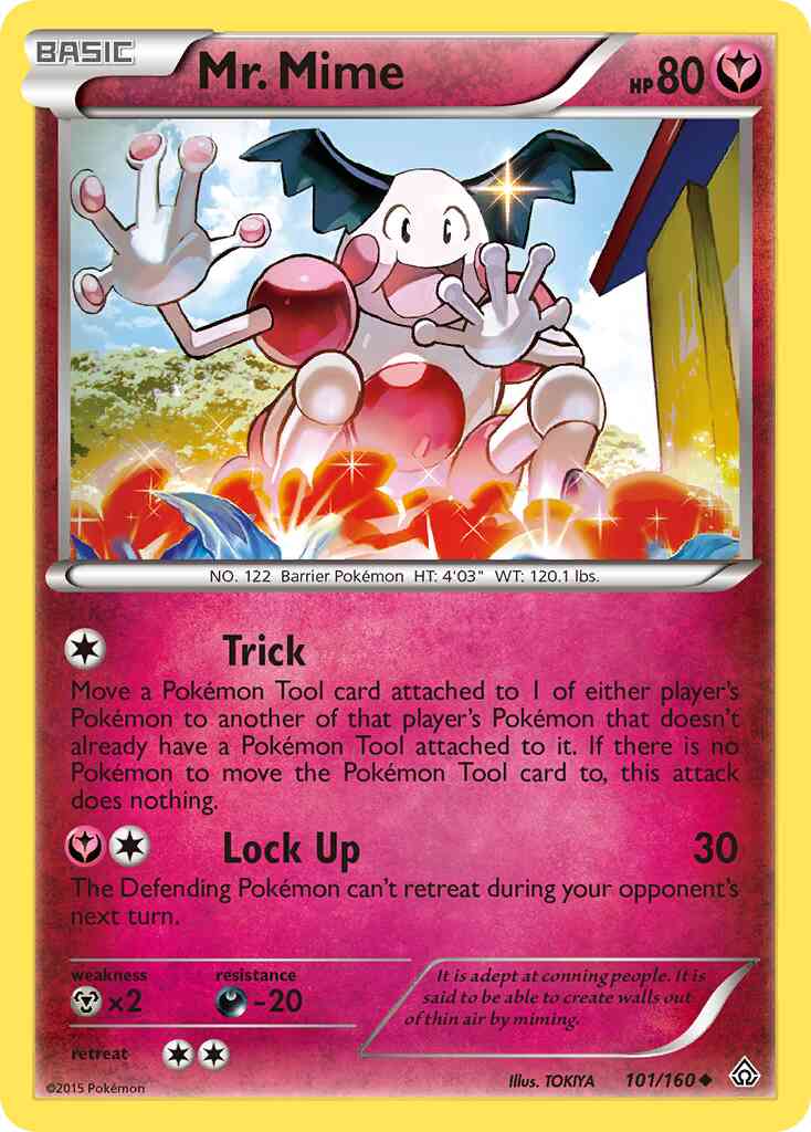 Mr. Mime - 101/160 - Uncommon [xy5-101] [Non-Holo]