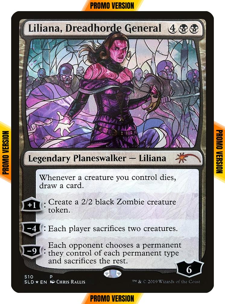 Liliana, Dreadhorde General [0510] [Stained Glass] [Secret Lair Drop] [Foil]