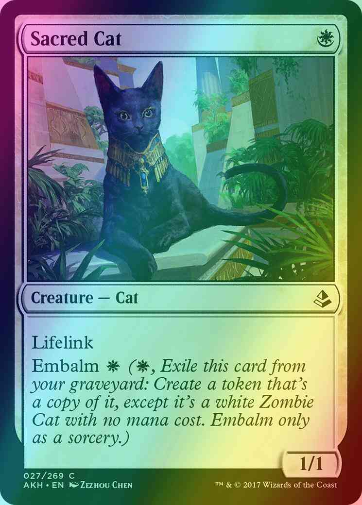 Sacred Cat [27] [Amonkhet] [Foil]