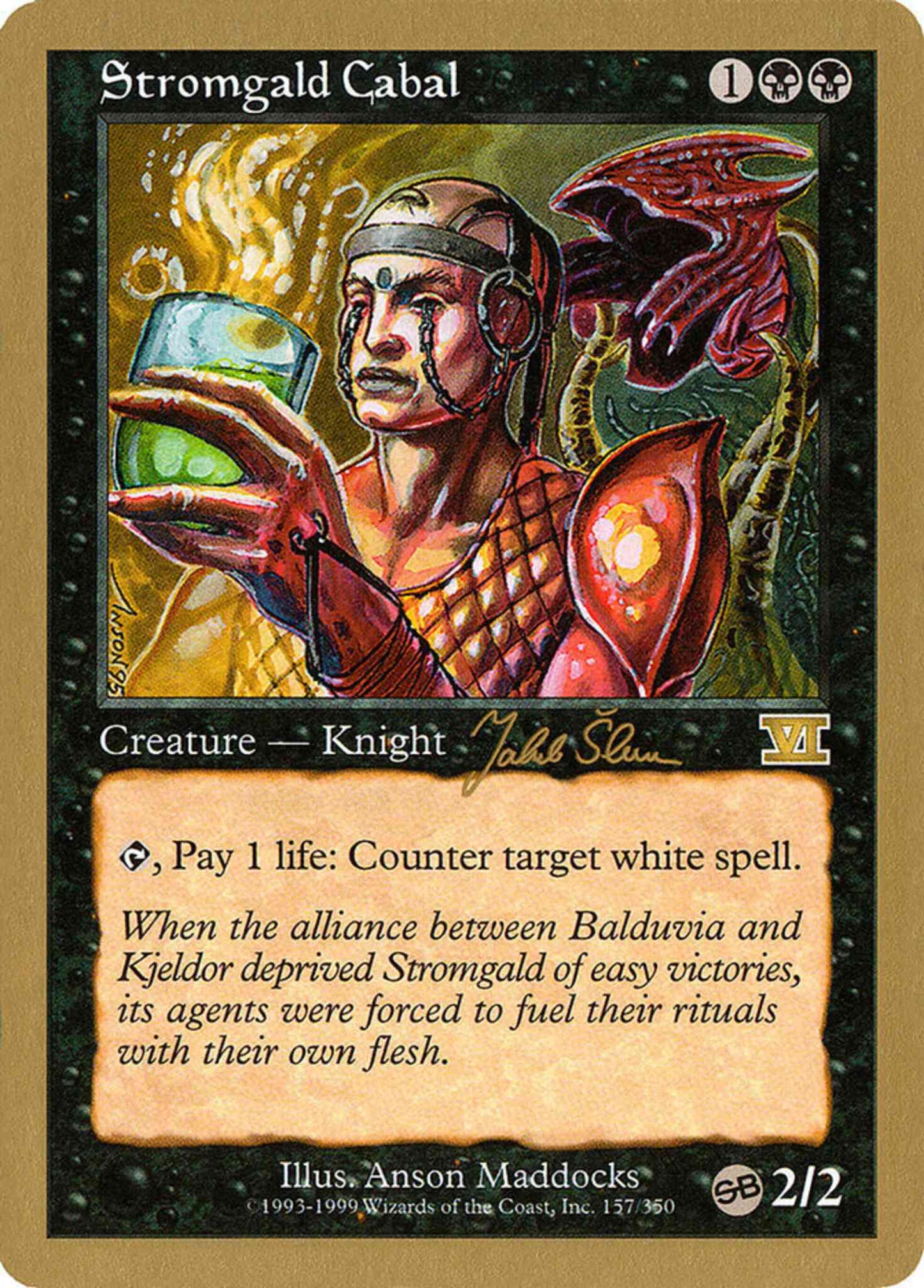 Stromgald Cabal [js157sb] [World Championship Decks 1999] [Non-Foil]