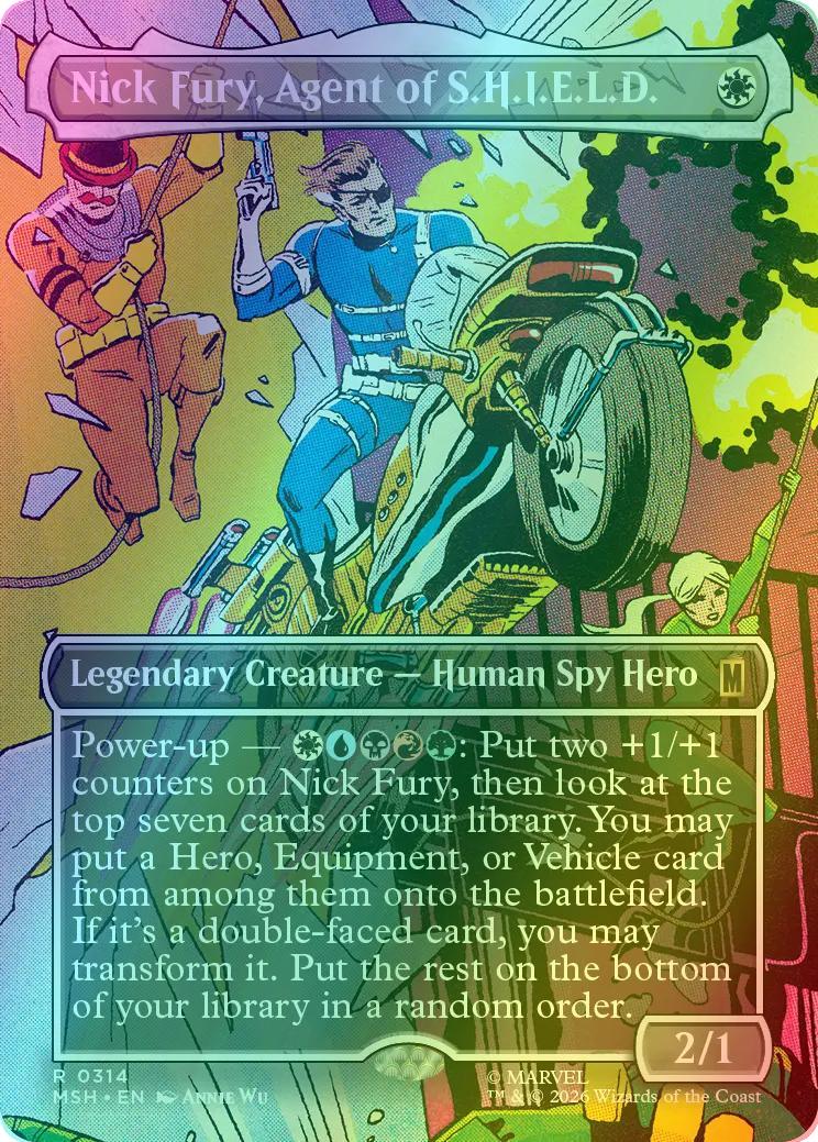 Nick Fury, Agent of S.H.I.E.L.D. [314] [Borderless] [Scene] [Marvel Super Heroes] [Foil]