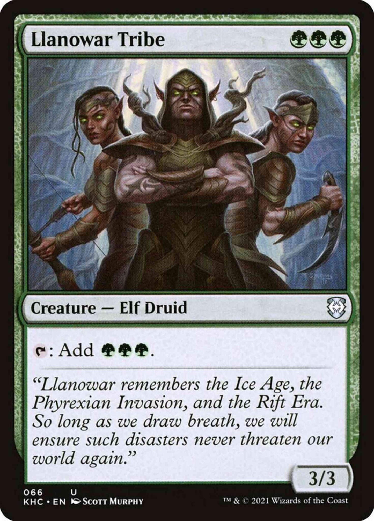 Llanowar Tribe [66] [Kaldheim Commander] [Non-Foil]