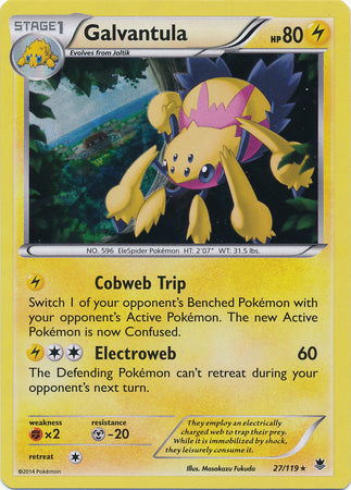 Galvantula - Cracked Ice Holo - 27/119 - Rare [xy4-27] [Holo]