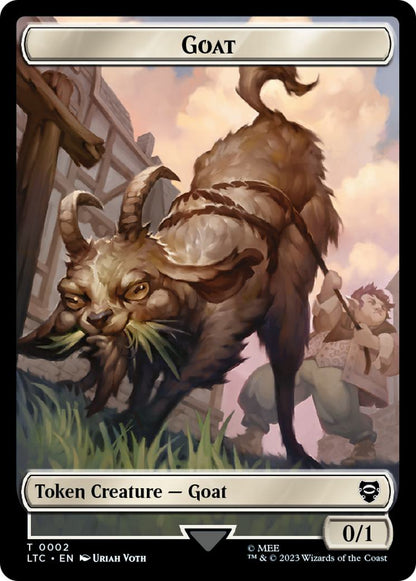 Bird Token (01) // Goat Token (02) [The Lord of the Rings: Tales of Middle-earth: Commander: Tokens] [Non-Foil]