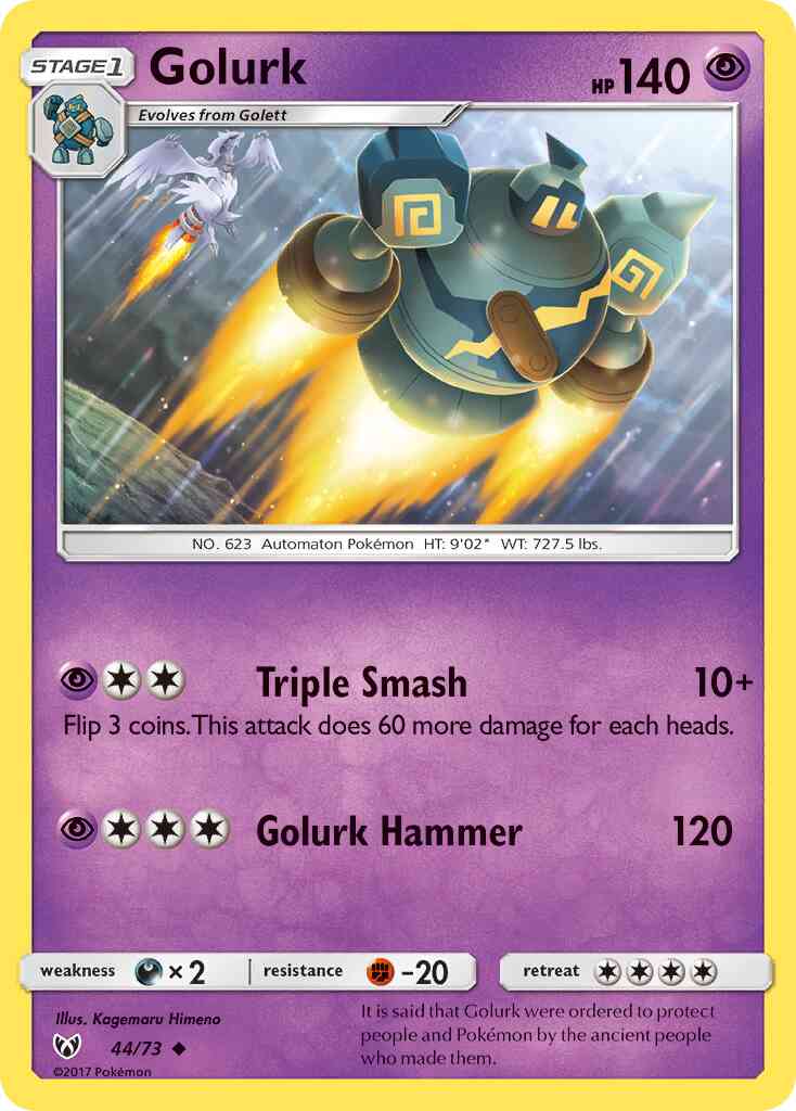 Golurk - 44/73 - Uncommon [sm35-44] [Non-Holo]