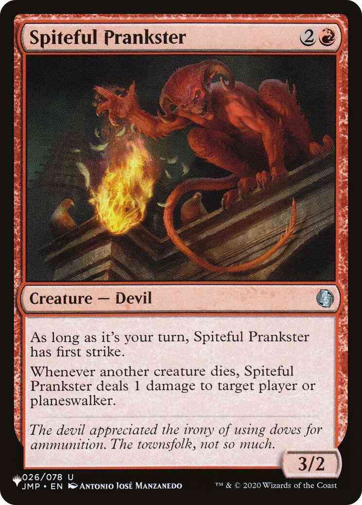 Spiteful Prankster [JMP-26] [The List] [Non-Foil]
